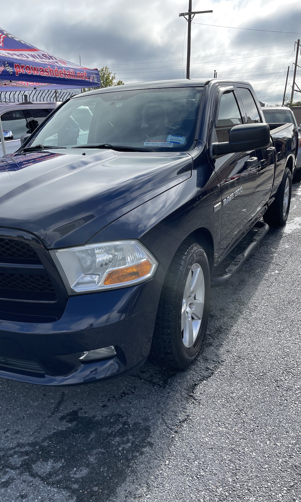Ram 1500 pickup after a truck hand wash at Pro Wash in Washington DC